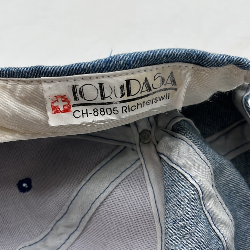 Switzerland Denim Baseball Hat with embroidered logo HT3423B - Picture 6 of 6